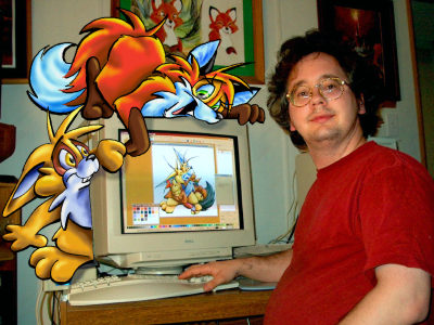 The author with a few of his friends